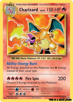 11/108 Charizard Holo Rare Reverse Holofoil