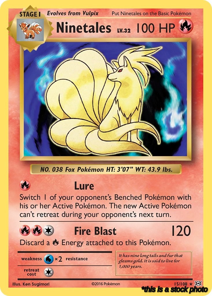 Reverse Holofoil Ninetales [15/108 Near Mint ]