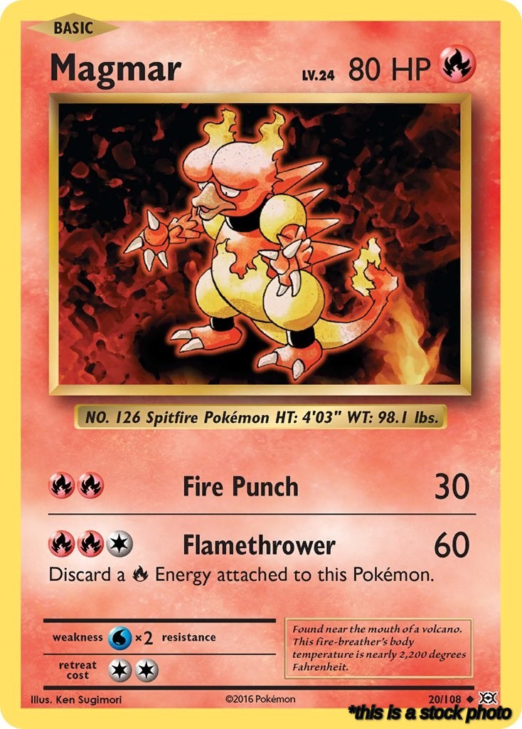 Reverse Holofoil Magmar [20/108 Near Mint ]