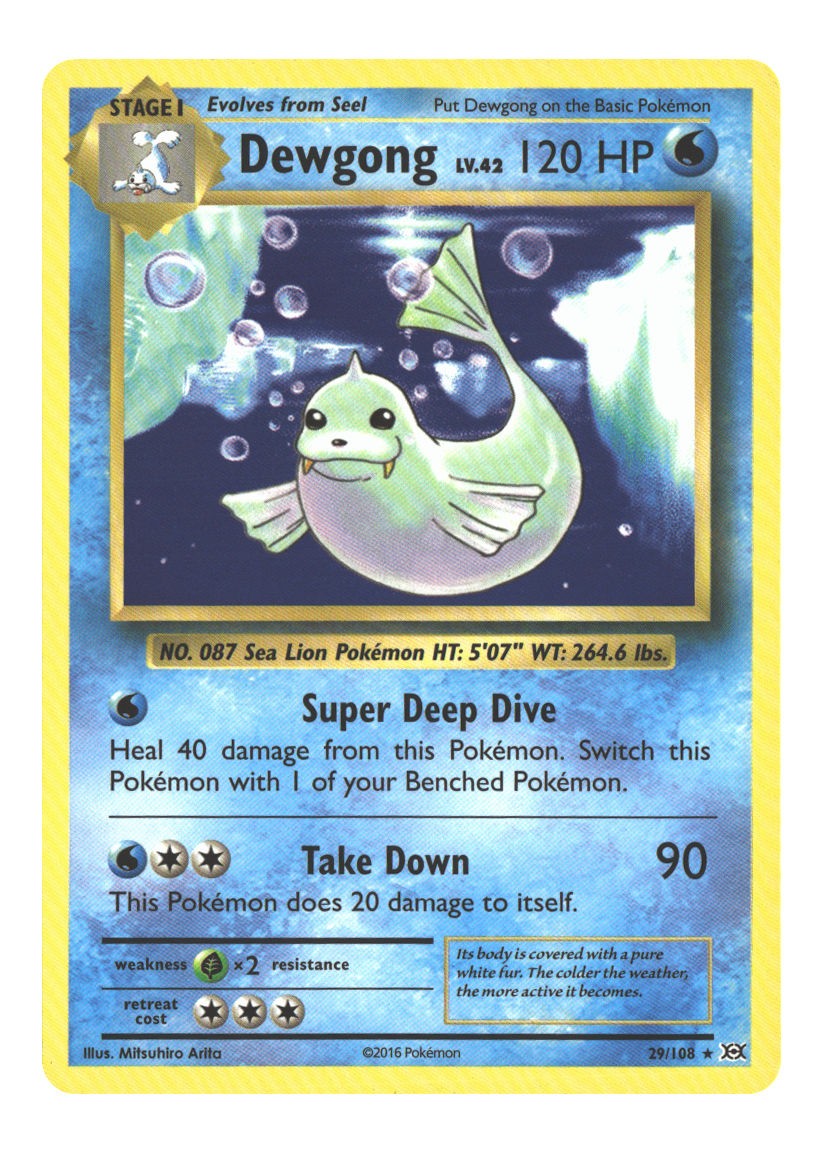 29/108 Dewgong Rare Normal