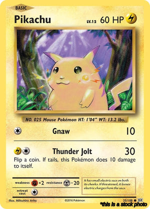 Normal Pikachu [35/108 Near Mint ]