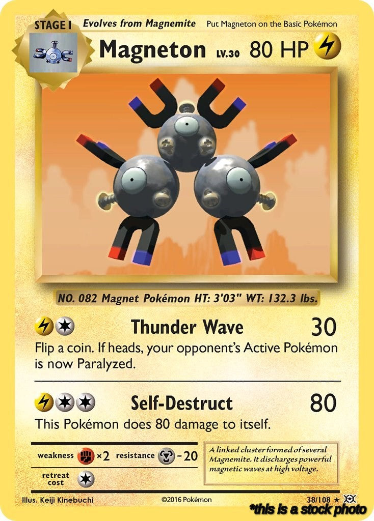 Reverse Holofoil Magneton [38/108 Lightly Played ]