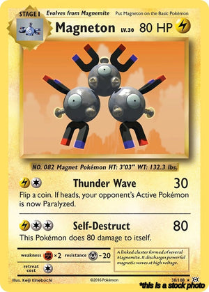 38/108 Magneton Holo Rare Reverse Holofoil