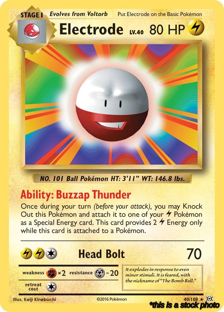 Reverse Holofoil Electrode [40/108 Near Mint ]