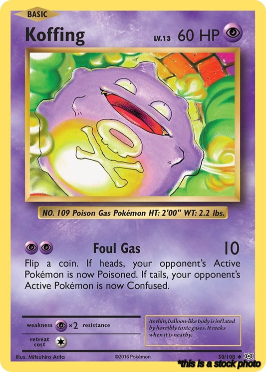 Uncommon Koffing [50/108 Near Mint ]