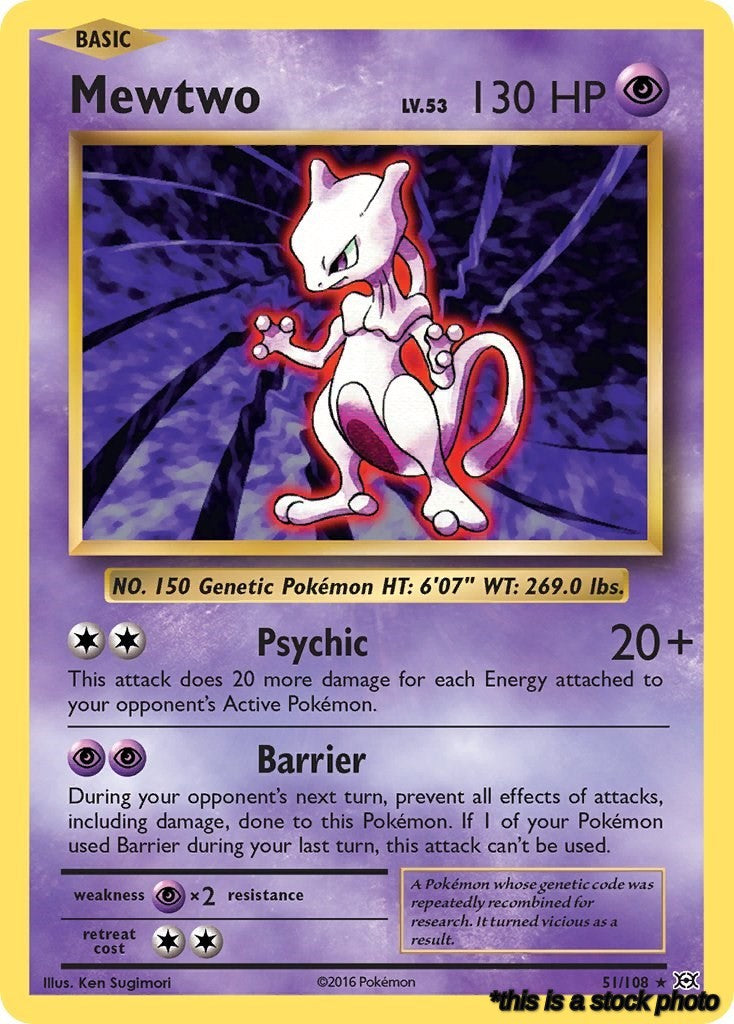 Normal Mewtwo [51/108 Near Mint ]