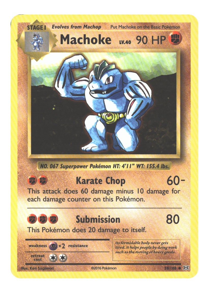 58/108 Machoke Uncommon Normal