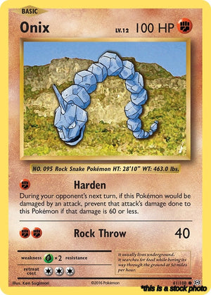 61/108 Onix Common Reverse Holofoil