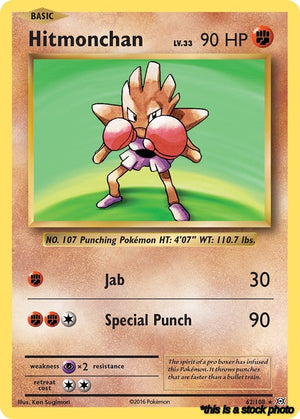 Holofoil Hitmonchan [62/108 Near Mint ]