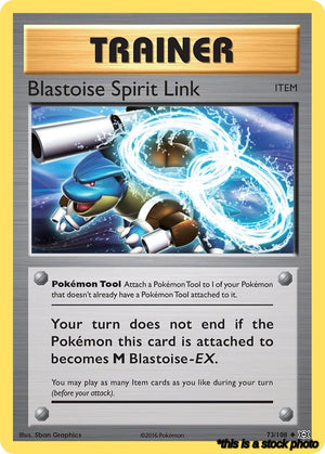 Reverse Holofoil Blastoise Spirit Link [73/108 Near Mint ]