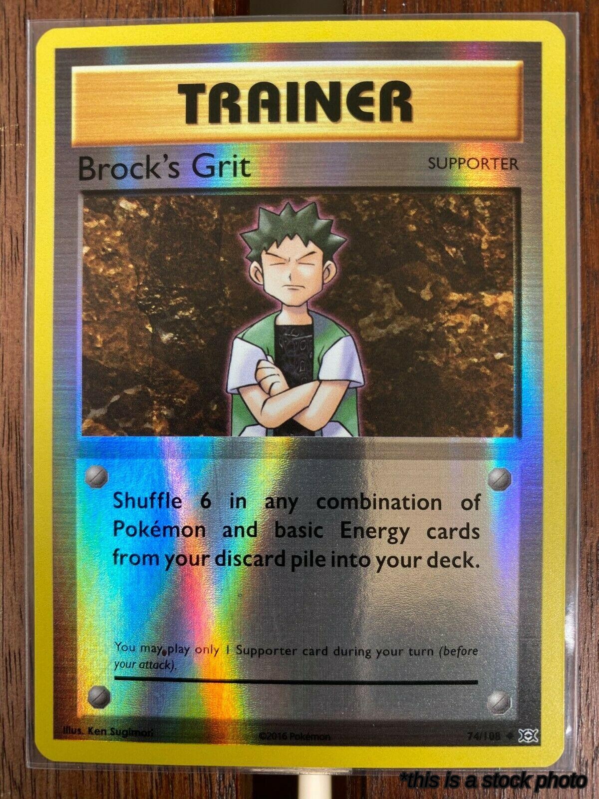 Reverse Holofoil Brock's Grit [74/108 Lightly Played ]