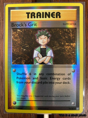 Reverse Holofoil Brock's Grit [74/108 Near Mint ]