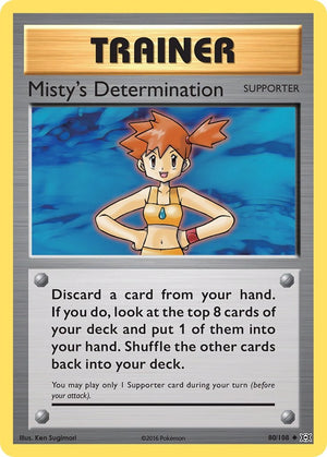 Uncommon Misty's Determination [80/108 Near Mint ]