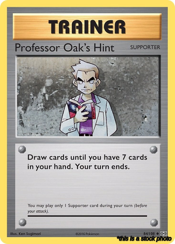 Normal Professor Oak's Hint [84/108 Lightly Played ]