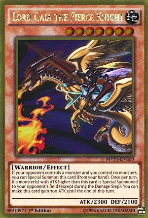 1st Edition Lord Gaia the Fierce Knight [MVP1-ENG50 Near Mint] Gold Rare