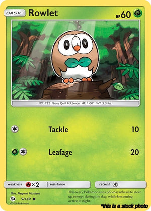Normal Rowlet [9/149 Near Mint ]