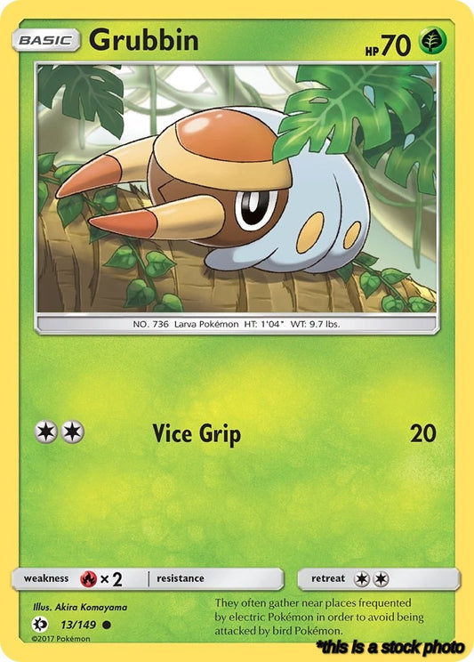 Reverse Holofoil Grubbin [13/149 Lightly Played ]