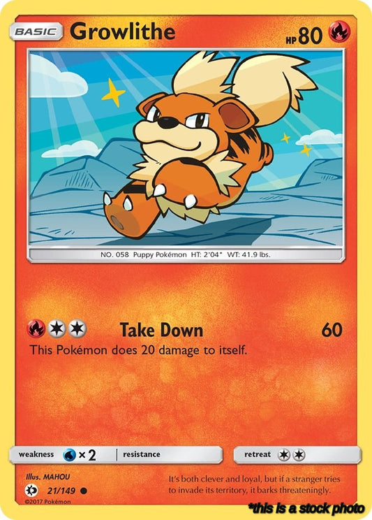 Common Growlithe [21/149 Near Mint ]