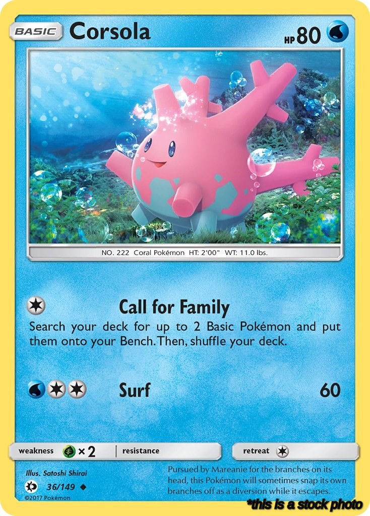 Reverse Holofoil Corsola [36/149 Lightly Played ]