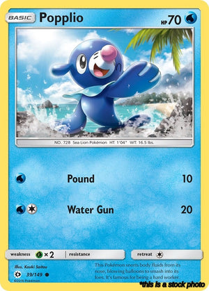 Normal Popplio [39/149 Near Mint ]