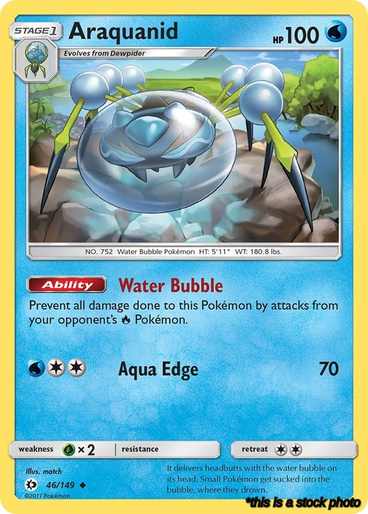 Reverse Holofoil Araquanid [46/149 Lightly Played ]