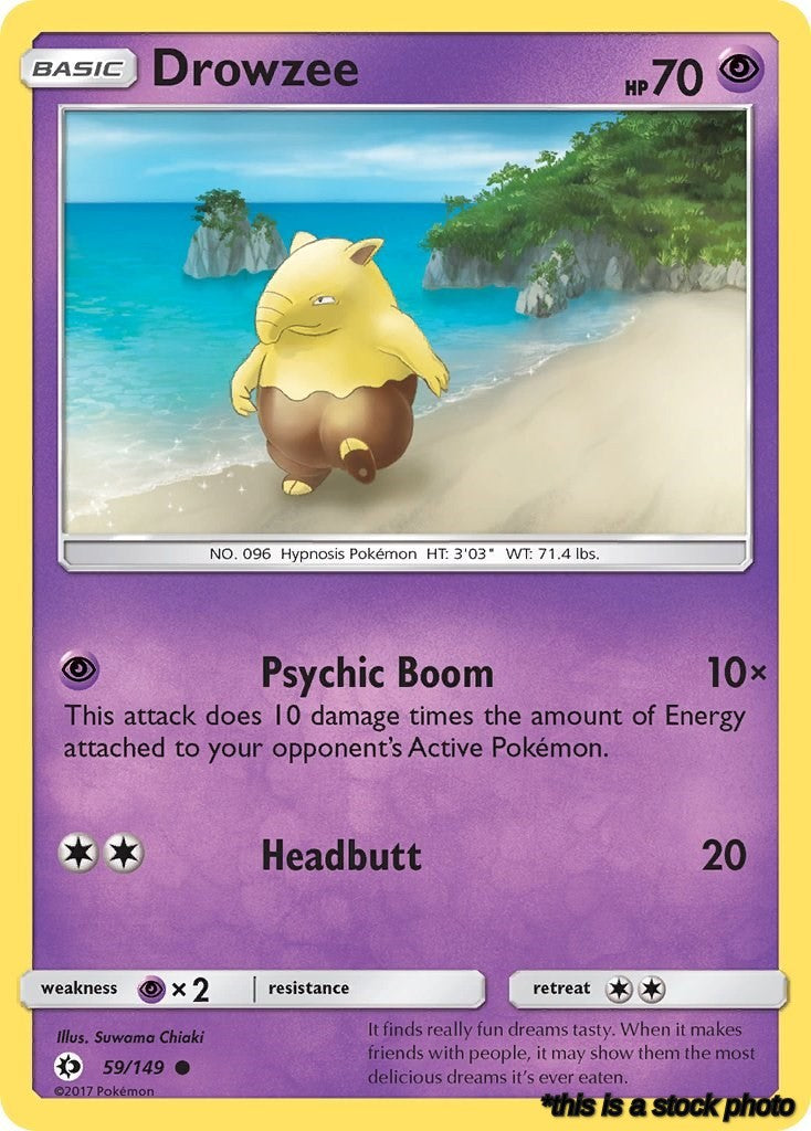 Reverse Holofoil Drowzee [59/149 Near Mint ]