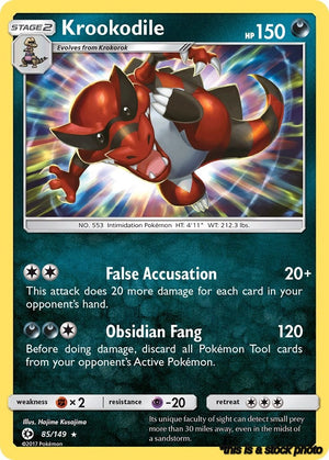 85/149 Krookodile Holo Rare Holofoil