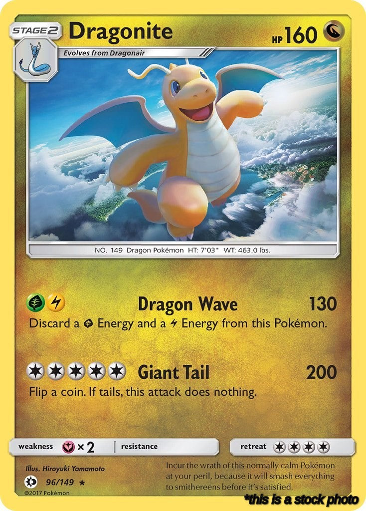 Holo Rare Dragonite [96/149 Moderately Played ]
