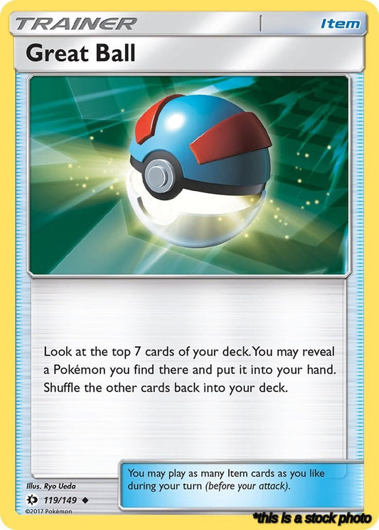 Reverse Holofoil Great Ball [119/149 Lightly Played ]