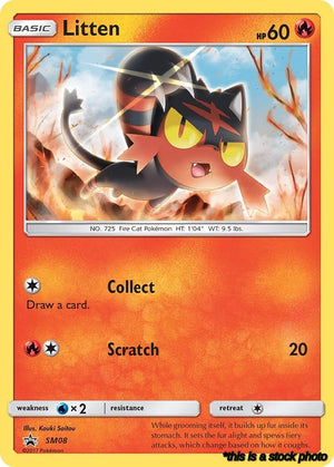 Holofoil Litten - SM08 [SM08 Near Mint ]