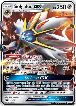 Holofoil Solgaleo GX - SM16 [SM16 Lightly Played ]