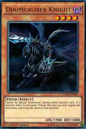 1st Edition Doomcaliber Knight [DUSA-EN056 Near Mint] Ultra Rare