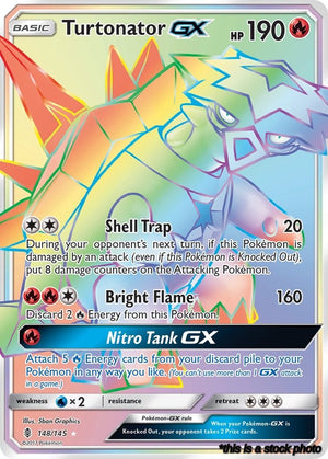 Holofoil Turtonator GX (Secret) [148/145 Near Mint ]