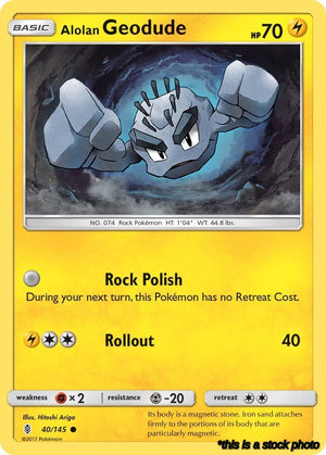 Normal Alolan Geodude [40/145 Near Mint ]