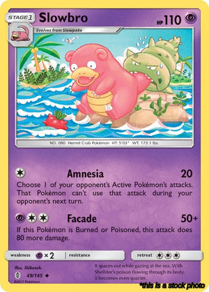 49/145 Slowbro Uncommon Reverse Holofoil