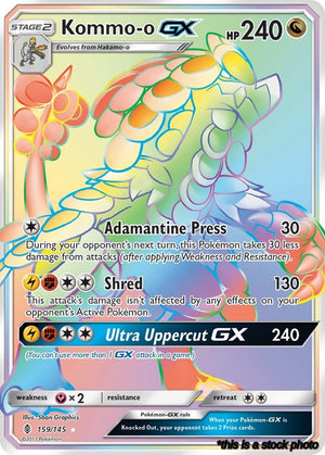 Holofoil Kommo-o GX (Secret) [159/145 Near Mint ]