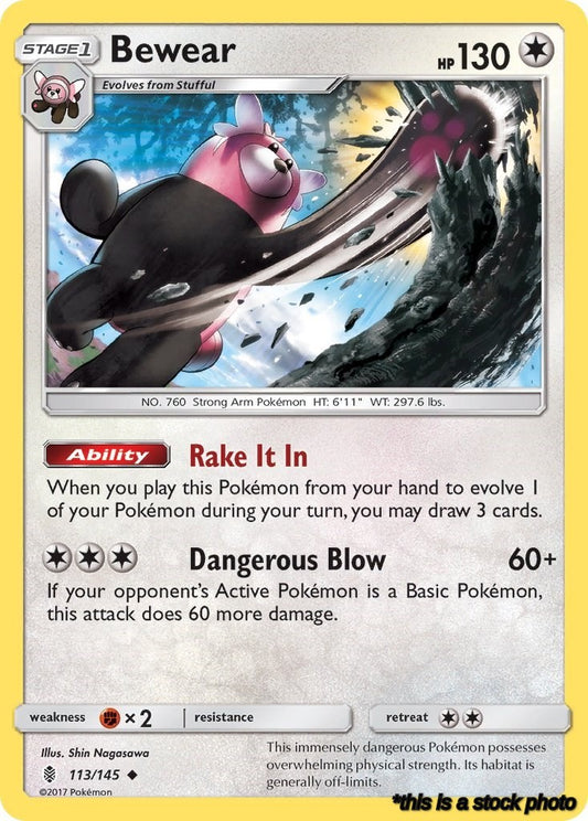 113/145 Bewear Uncommon Normal