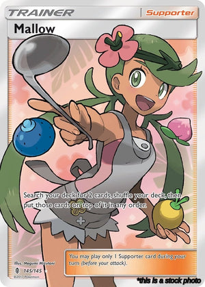 Holofoil Mallow (Full Art) [145/145 Lightly Played ]