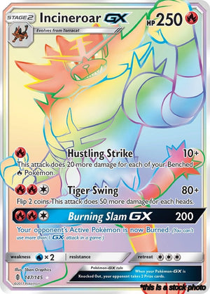 Holofoil Incineroar GX (Secret) [147/145 Near Mint ]