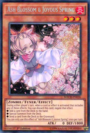 Unlimited Ash Blossom & Joyous Spring [MACR-EN036 Near Mint] Secret Rare