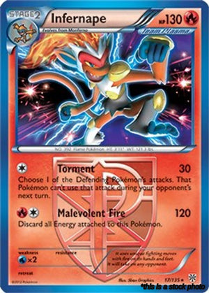 017/135 Infernape (BW Plasma Storm) Rare Normal