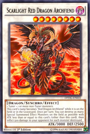 1st Edition Scarlight Red Dragon Archfiend [DPDG-EN031 Lightly Played] Rare