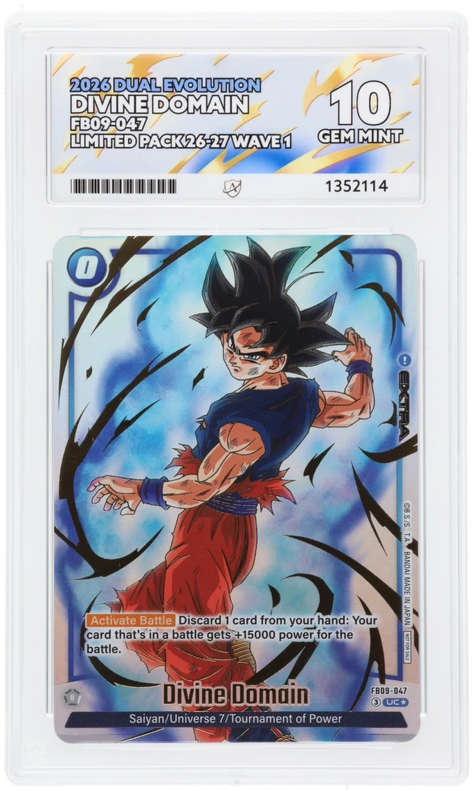 Divine Domain FB09-047 Dual Evolution ACE 10 GEM MINT Dragon Ball Super Card