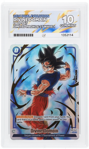 Divine Domain FB09-047 Dual Evolution ACE 10 GEM MINT Dragon Ball Super Card
