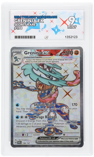 Greninja ex 198/167 Secret Rare Twilight Masquerade ACE 9 MINT Pokemon Card