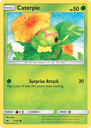 Common Caterpie [1/147 Heavily Played ]