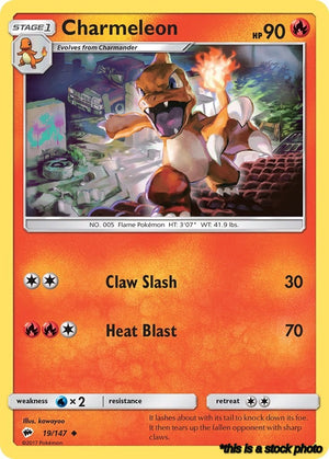 19/147 Charmeleon Uncommon Normal