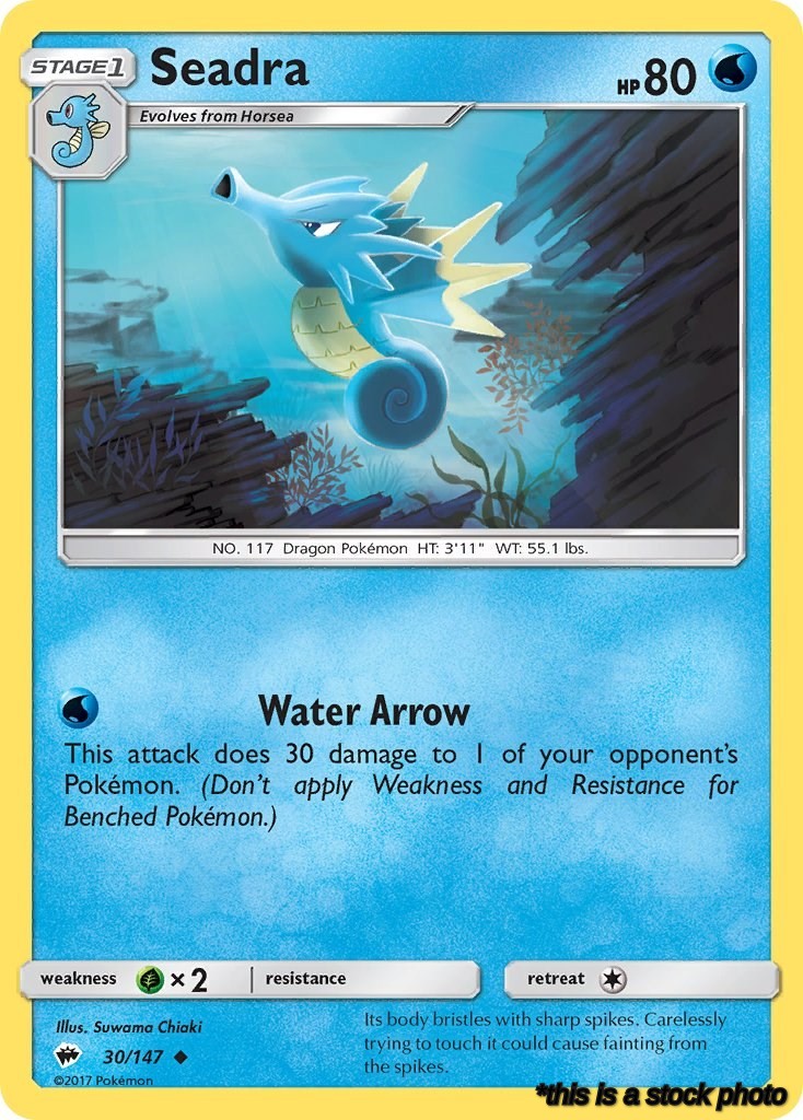 Uncommon Seadra [30/147 Near Mint ]