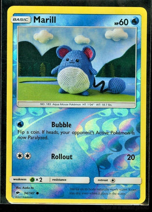 34/147 Marill Common Reverse Holofoil