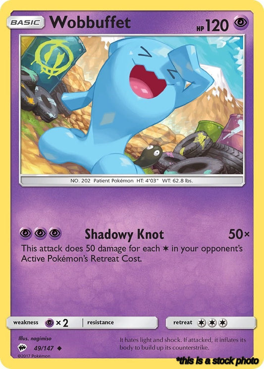 Uncommon Wobbuffet [49/147 Near Mint ]